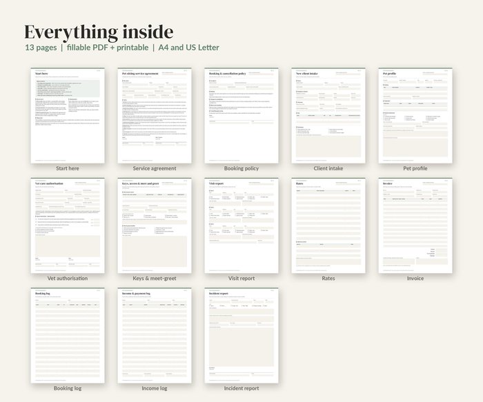 Pet Sitter Contract, preview 2